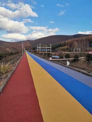 南京道路划线 彩色路面施工 