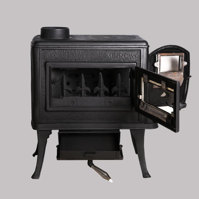 热销澳洲Newport纽波特欧式独立铸铁燃木真火壁炉实木取暖器FS501