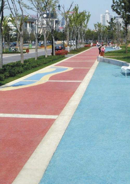 低价供应彩色沥青道路、彩色艺术地坪、彩色透水混凝土材料