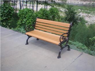 甘肃平凉公园椅厂家定制塑木铝合金园林休闲座椅