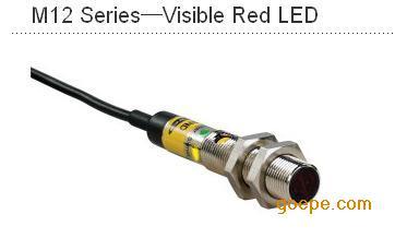 M12 Series—Visible Red LED光电传感器/微型传感器