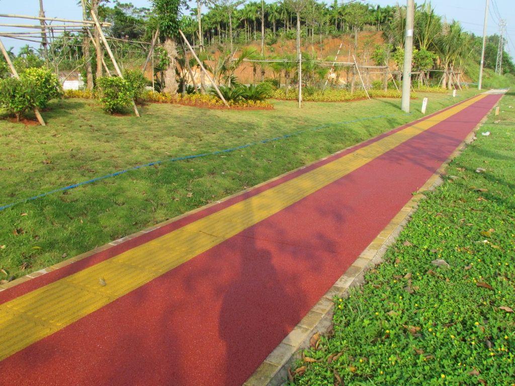 滨江公园彩色混凝土透水地坪、生态地坪、压模地坪