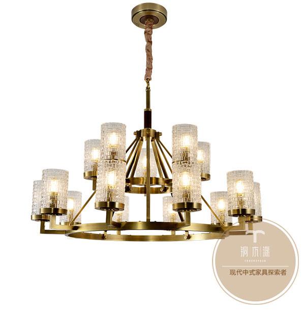 客厅新中式铜灯具-中式灯饰品牌-铜木源灯饰招商