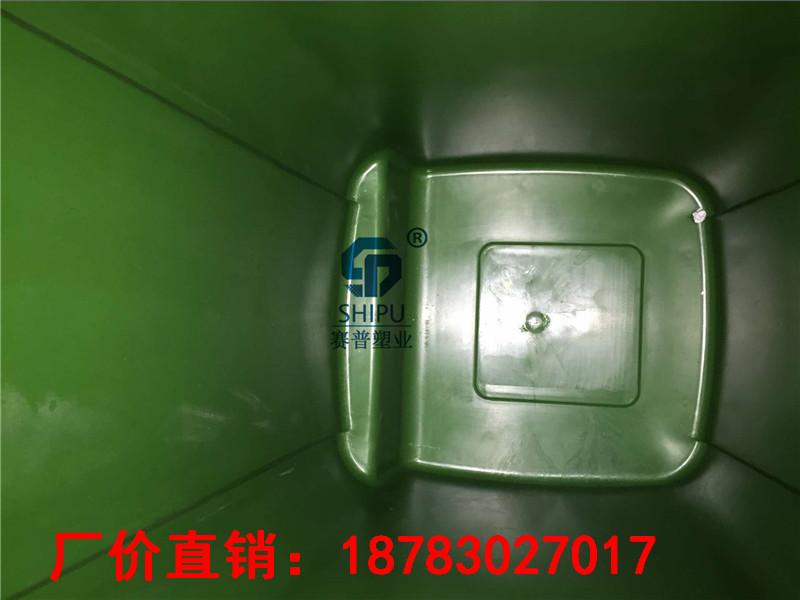 四川安岳240L带轮塑料垃圾桶生产厂家供应