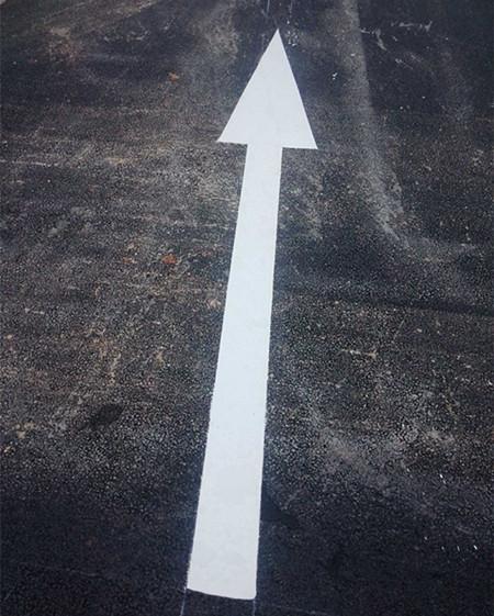 交通箭头划线 导向箭头路面标识划线 道路公路划线