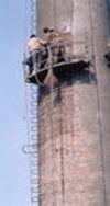 张掖砖烟囱防腐公司，烟囱维修，烟囱拆除，烟囱装爬梯平台