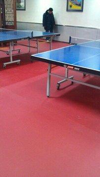 pvc卷材塑胶地板pvc乒乓球地胶#专业乒乓球室内地面处理