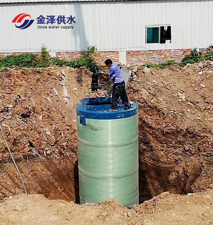 福建泉州一体化提升泵站 一体化预制泵站采用地埋式安装前的准备