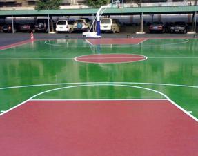 北京硅PU篮球场建设