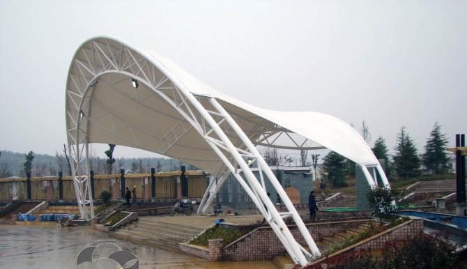 山西河南舞台表演台膜结构遮阳棚