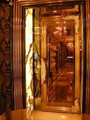 镜面钛金不锈钢门框 海南五星级度假酒店装饰包边条 酒店门定做