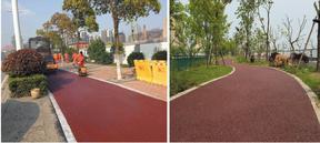 桂林沥青颜料价格水泥路面改色沥青路面改色施工厂家