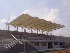 风雨棚膜结构，遮阳亭张拉膜，遮阳伞