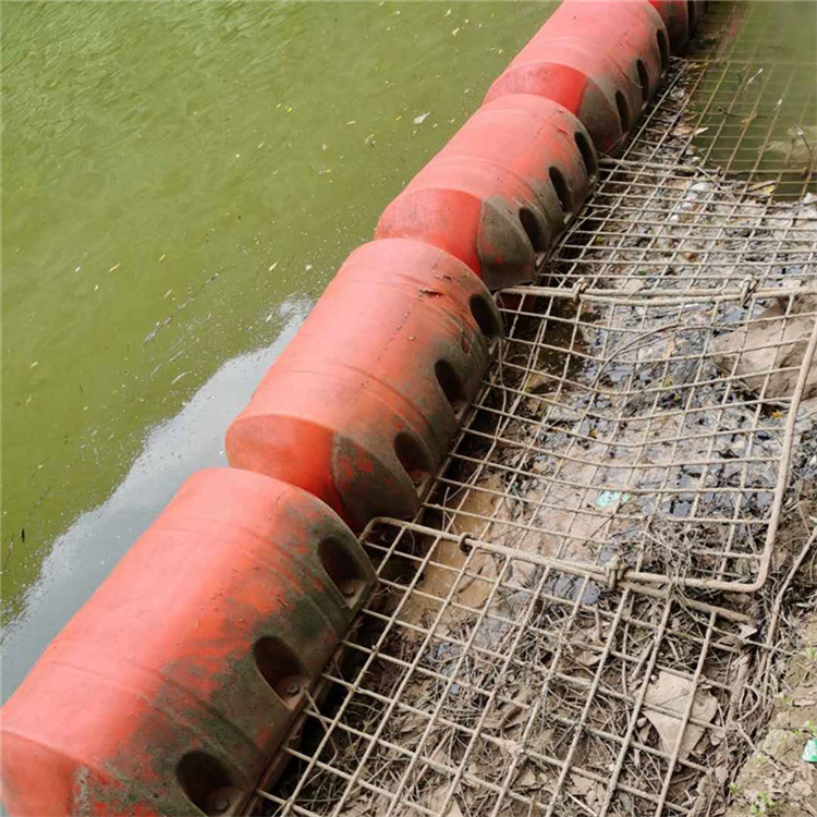 水库拦污浮排实心填充挂绳网挡垃圾浮筒