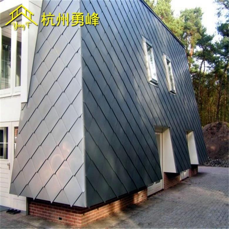 铝镁锰矩形菱形平锁扣板 钛锌板屋面板 铝合金幕墙系统