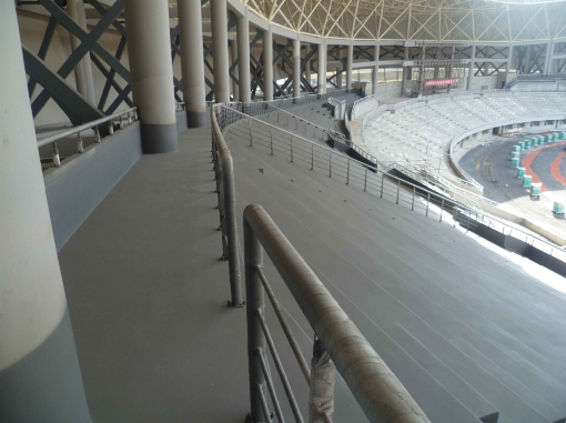 聚脲涂料用于体育馆看台作防水保护