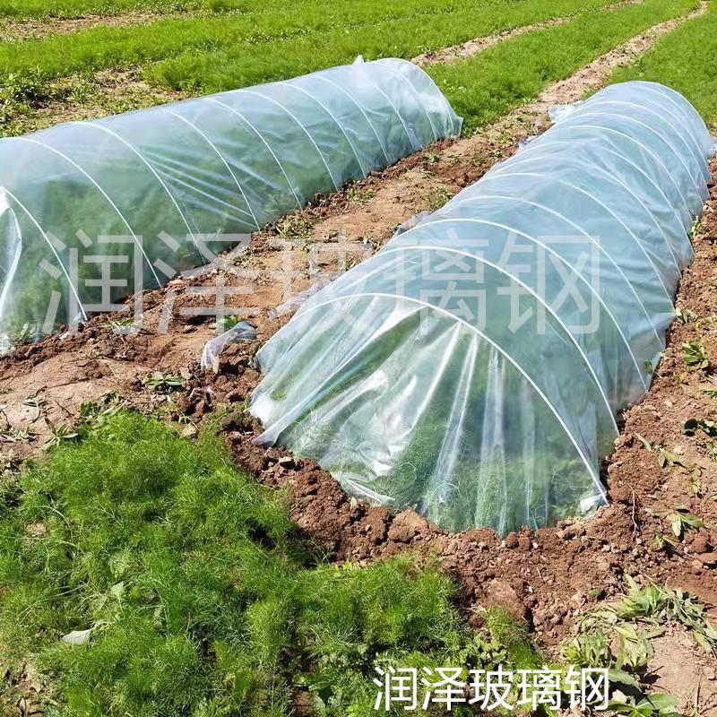 河北润泽供应可定制玻璃钢纤维棒花卉蔬菜育苗棚拱杆