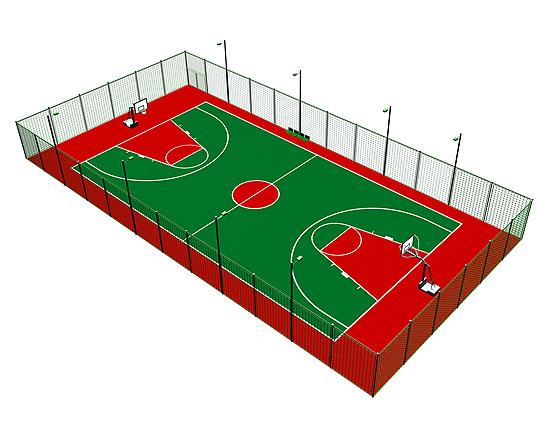 廊坊塑胶篮球场施工-报价、翻新