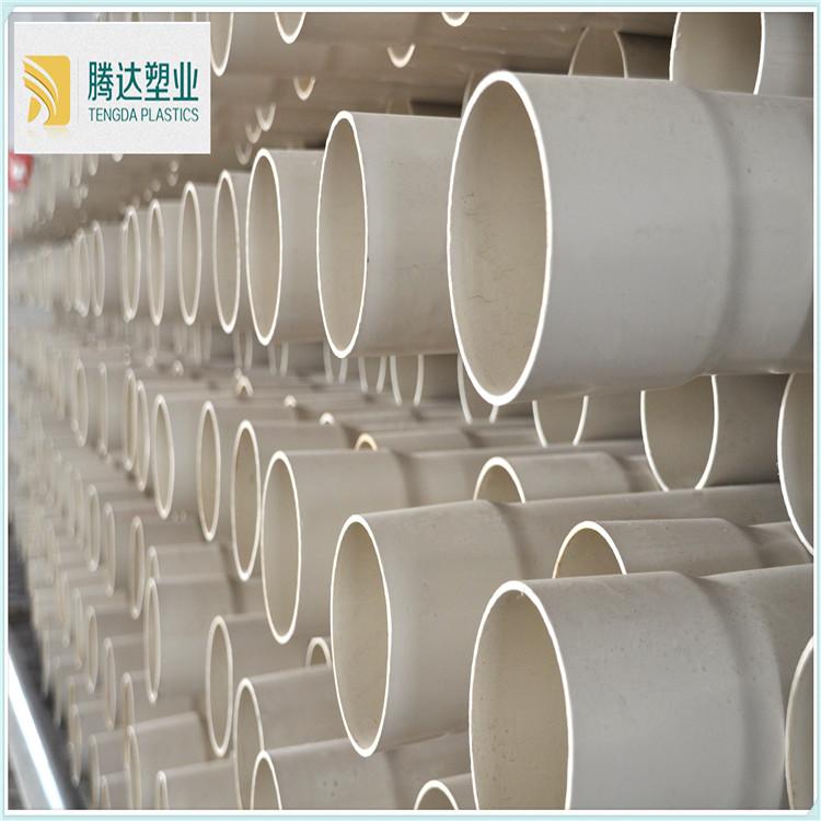 山东青岛厂家供应PVC实壁管，灰色地埋通信用管，耐腐蚀直壁管