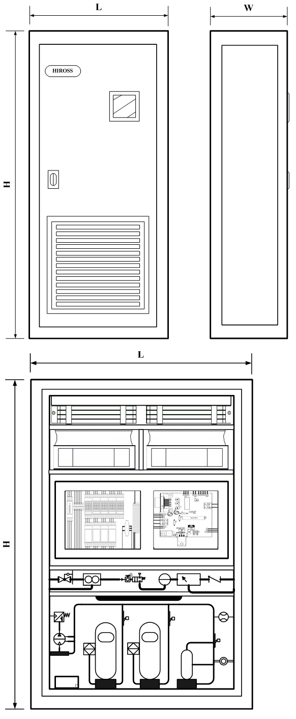 海洛斯列间空调 恒温恒湿机空调组 计算机专用机房空调