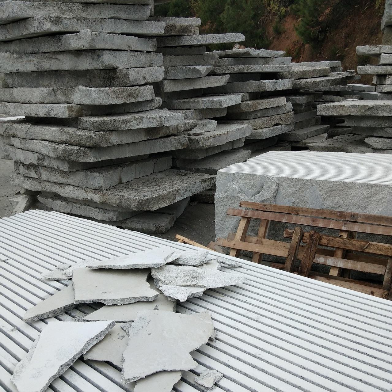 工程建设花岗岩芝麻白石材 衡阳3公分厚地铺板材
