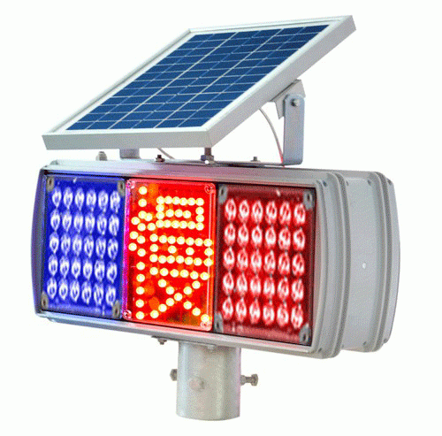 太阳能公路警示爆闪灯LED道路闪光灯交通信号灯施工路障灯