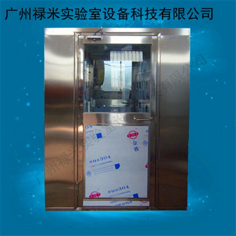 广州全不锈钢镜面板 单人双吹风淋室 专业定制