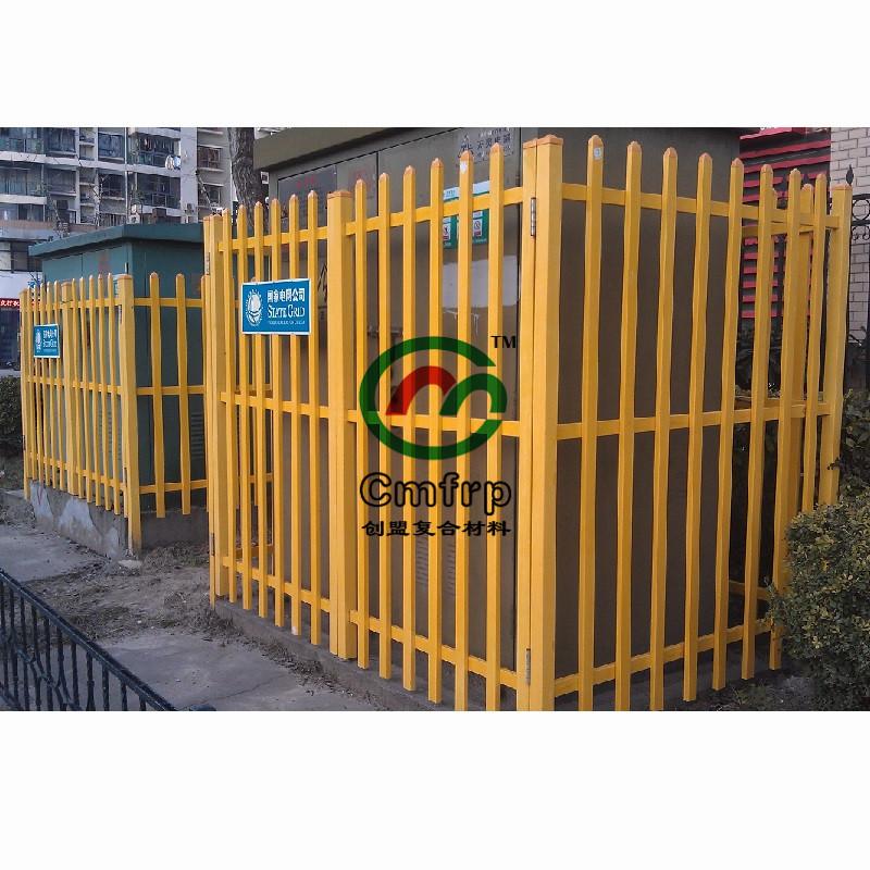 江苏创盟工厂直销：玻璃钢箱变围栏 FRP复合围栏