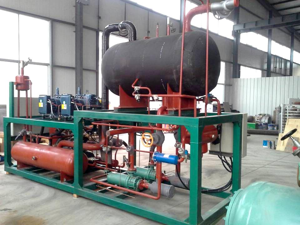 氟利昂多机头并联高效油分桶泵组合制冷机组