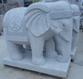 灰色花岗岩大象雕刻GAB574