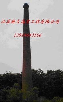 山东济南65米砖烟囱防腐美化