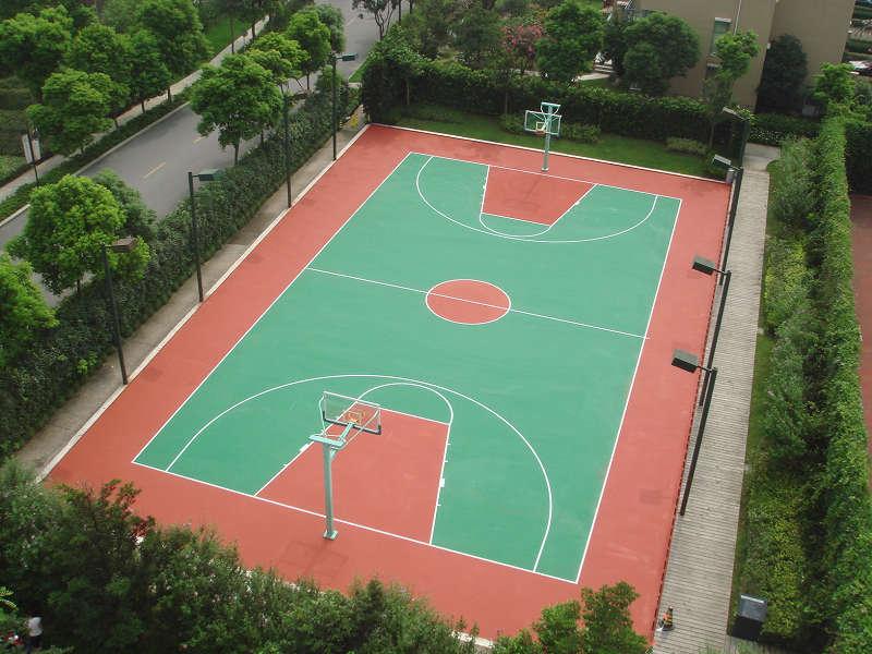 篮球场施工企业 篮球场材料