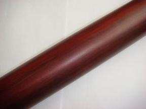甘肃兰州pvc仿木纹扶手厂家定做红木色636马蹄形楼梯扶手