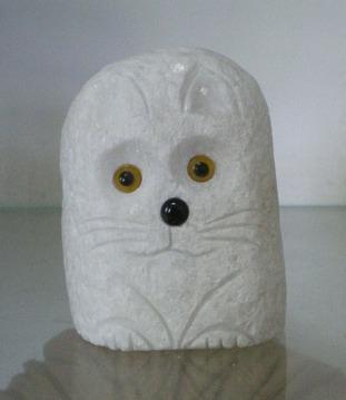 小猫艺术雕刻/汉白玉小猫艺术雕刻 GAB460