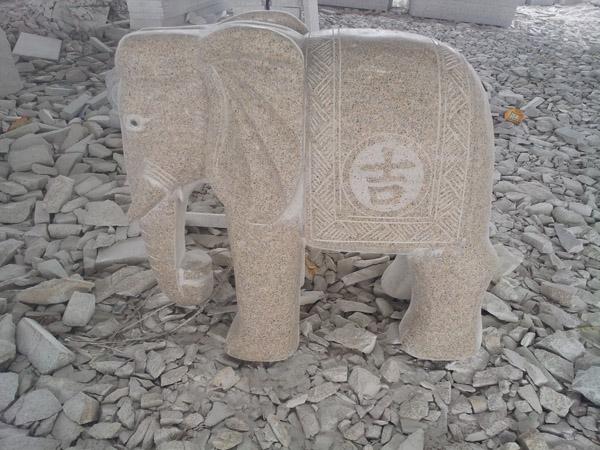 花岗岩大象石雕GAB571