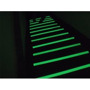 夜光发光楼梯防滑条 铝合金防滑条 自发光铝型材梯步止滑包边