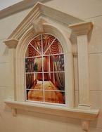 廈門頂石通石材米黃色大理石窗框WINDOW CASE-9