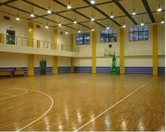 篮球场项目施工改造，球场木地板建设