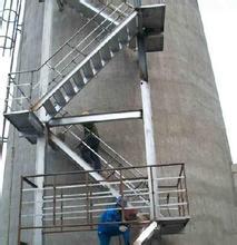 烟囱爬梯安装，烟囱爬梯平台安装