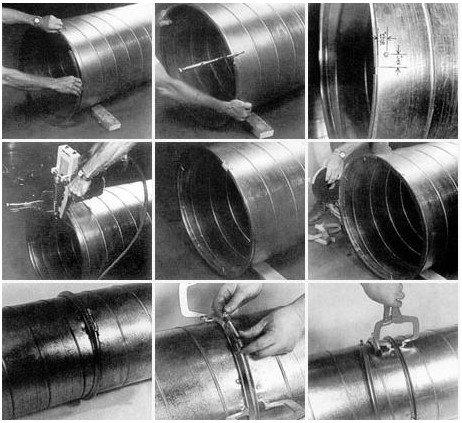 【康美风】模具型螺旋风管机/圆管生产线/螺旋管成型机