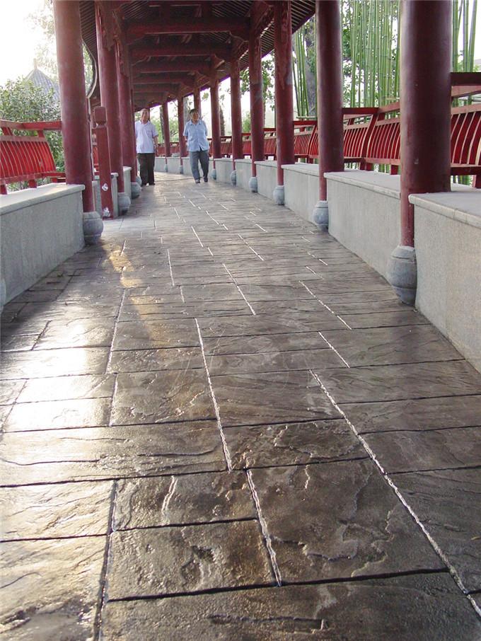 上海压花水泥 彩色硬化路面 模压道路独具艺术色彩特克斯县大促销