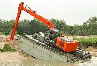 龙岩市水陆挖机出租水挖出租水上挖机出租