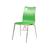 实心铁架塑料一体成型座板塑胶椅 办公会议椅 连体座板塑料椅