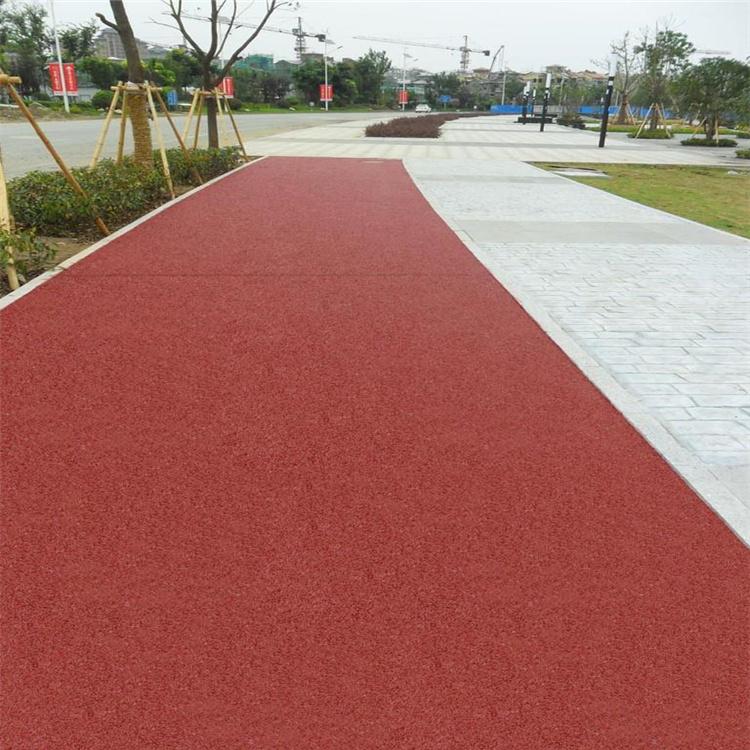 丽江市彩色透水地坪 透水砼 彩色透水混凝土材料