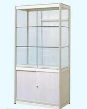 安装方便 简易桌 高柜 玻璃展柜 有机玻璃片底柜 八棱柱展示柜