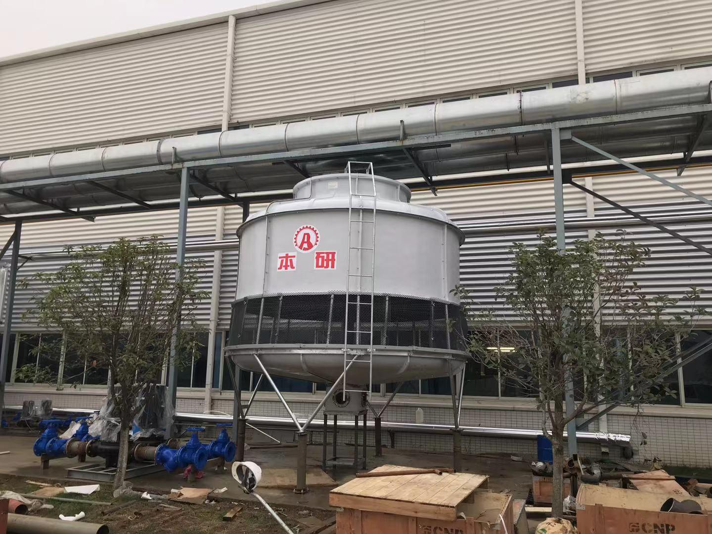 BY-R-10 上海玻璃钢圆形逆流冷却塔