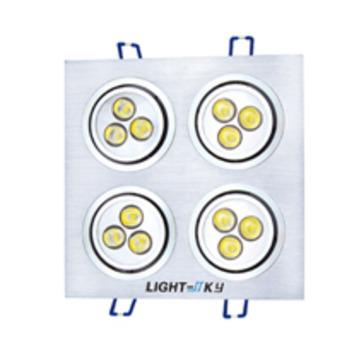 12w高品质方形外贸灯具可供出口LED天花灯筒灯