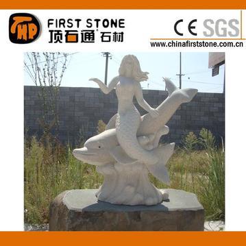 花岗岩美人鱼雕像GGP205