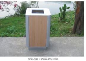 塑胶木垃圾箱/塑木垃圾桶SQ6-008