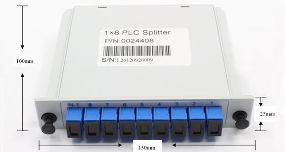 1分16 SC APC插片式分路器 盒式光纤分光器